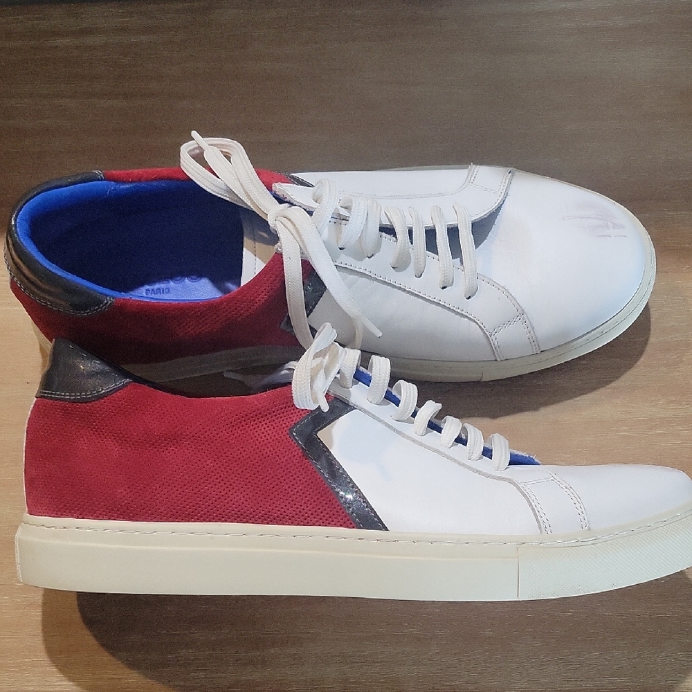 Maceoo Two Toned Leather Sneakers